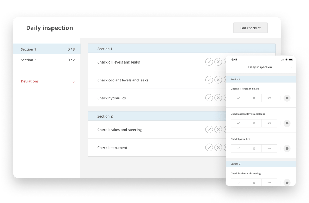 add checklists to work orders